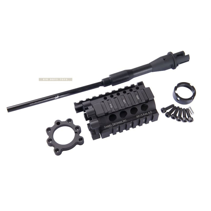 Madbull Daniel Defense 4 inch Rail Kit ( RIS Unit / Outer & Inner Barrel) (black) - Bang Bang Airsoft