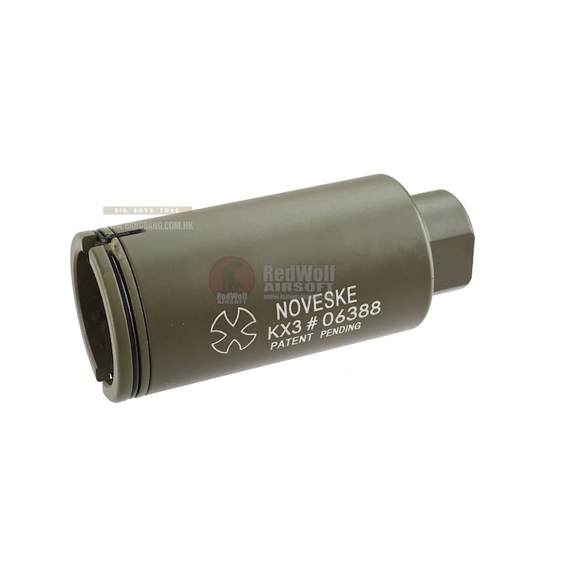 Madbull Noveske KX3 Adjustable Amplifier Flash Hider CCW (OD - Bang Bang Airsoft