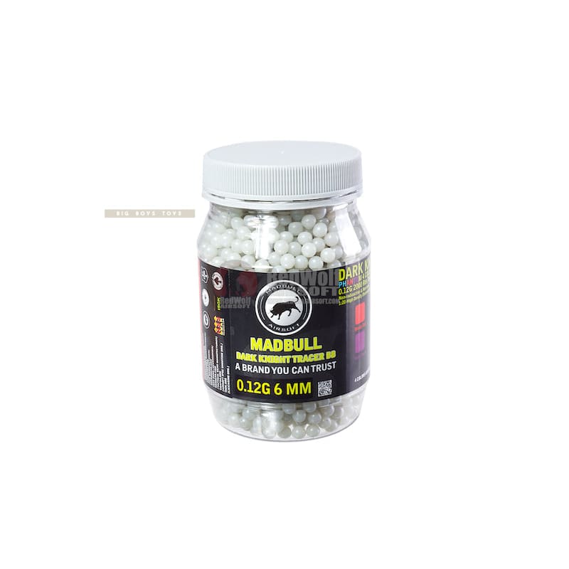 Madbull Phantom 0.12g Dark Knight Tracer BB 2000rds (Clear B - Bang Bang Airsoft