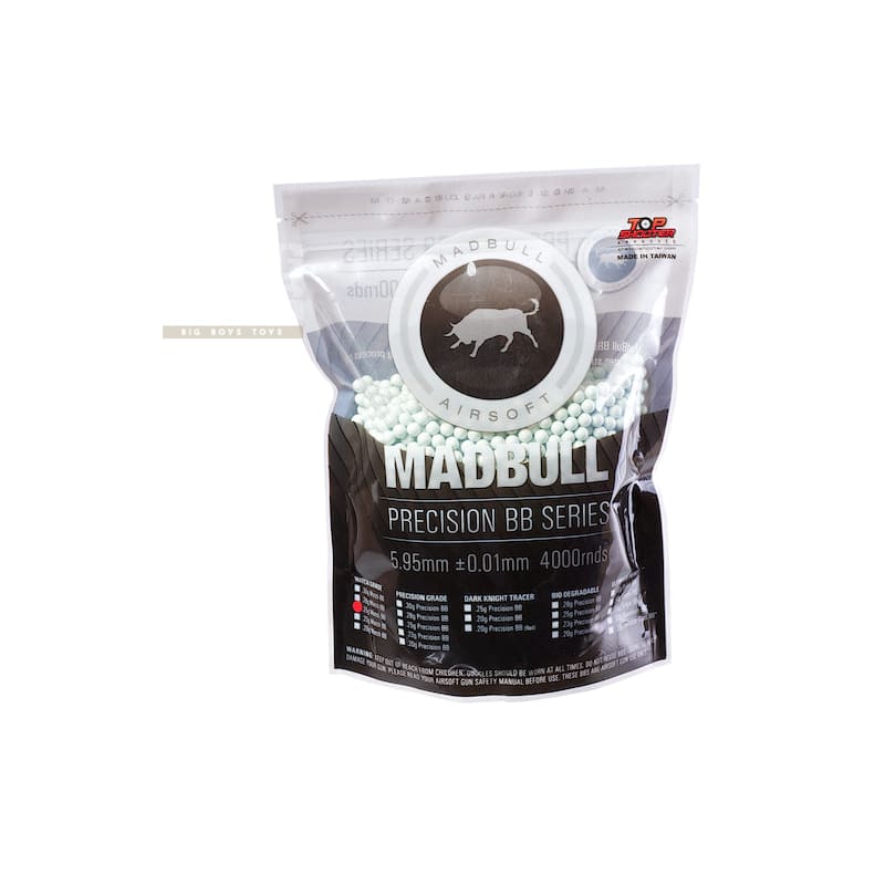 Madbull Precision 0.25g Match Grade BB 4000 rds (Bag) - Bang Bang Airsoft