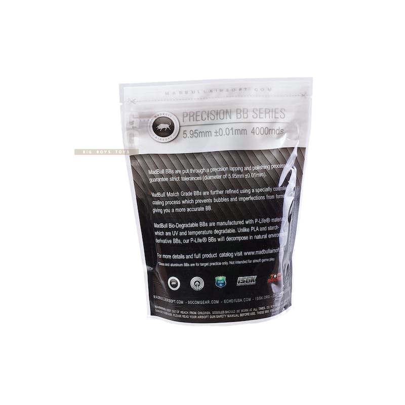Madbull Precision 0.25g Precision Grade BB 4000 rds (Bag) - Bang Bang Airsoft