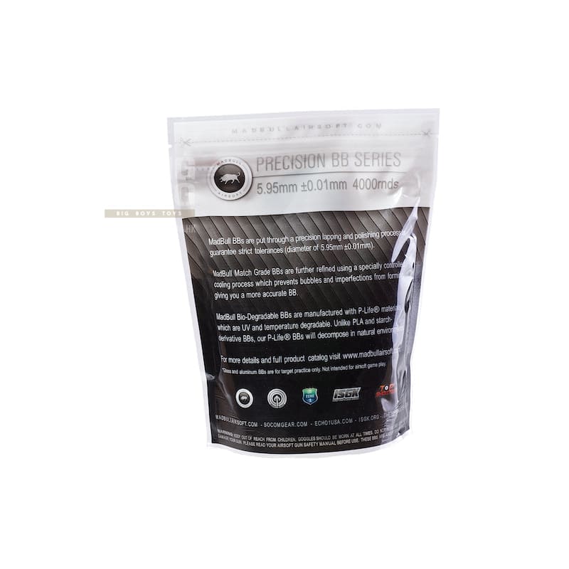 Madbull Precision 0.2g Bio - Degradable BB 4000 rds (Bag) - Bang Bang Airsoft