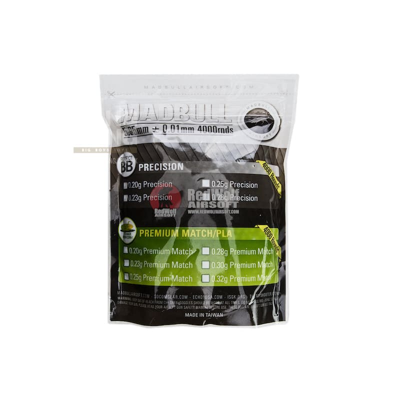 Madbull Precision 0.2g Precision Grade BB 4000 rds (Bag) - Bang Bang Airsoft