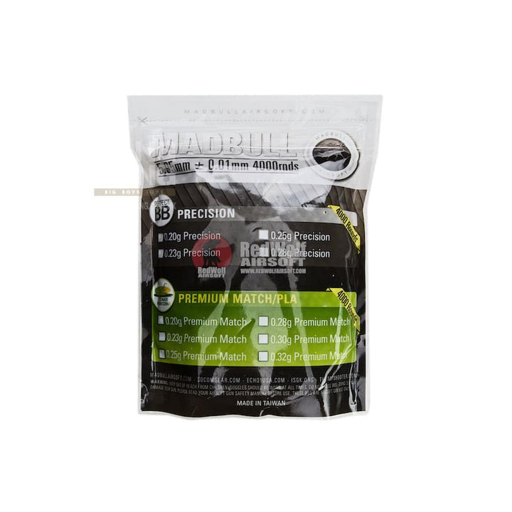 Madbull Precision 0.2g Precision Grade BB 4000 rds (Bag) - Bang Bang Airsoft