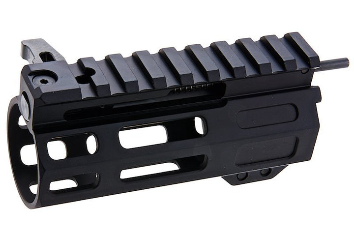 Maple Leaf 'Front Charging' M - Lok Handguard for WE / VFC / GHK M4 GBBR (CNC, 4 inch, Black) - Bang Bang Airsoft
