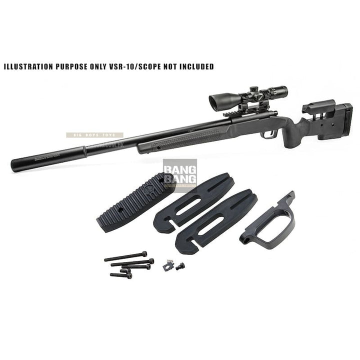 Maple Leaf MLC S1 Rifle Stock for VSR - 10 Series - Black - Bang Bang Airsoft