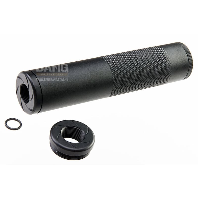 Maple Leaf Whisper Dummy Silencer - Black, 135mm (for 14mm CCW/ CW & 16mm CW) - Bang Bang Airsoft