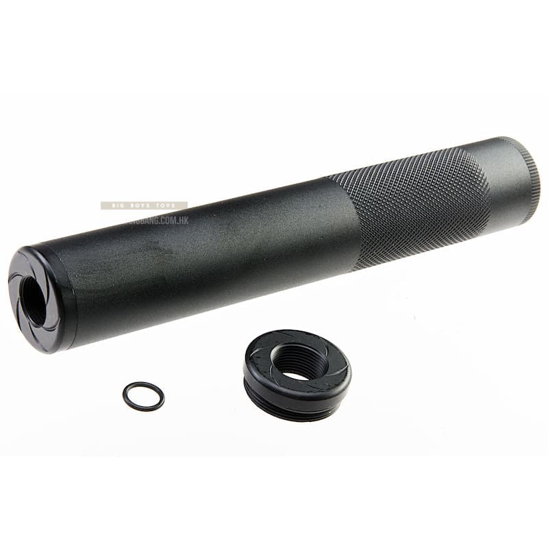 Maple Leaf Whisper Dummy Silencer - Black, 175mm (for 14mm CCW/ CW & 16mm CW) - Bang Bang Airsoft