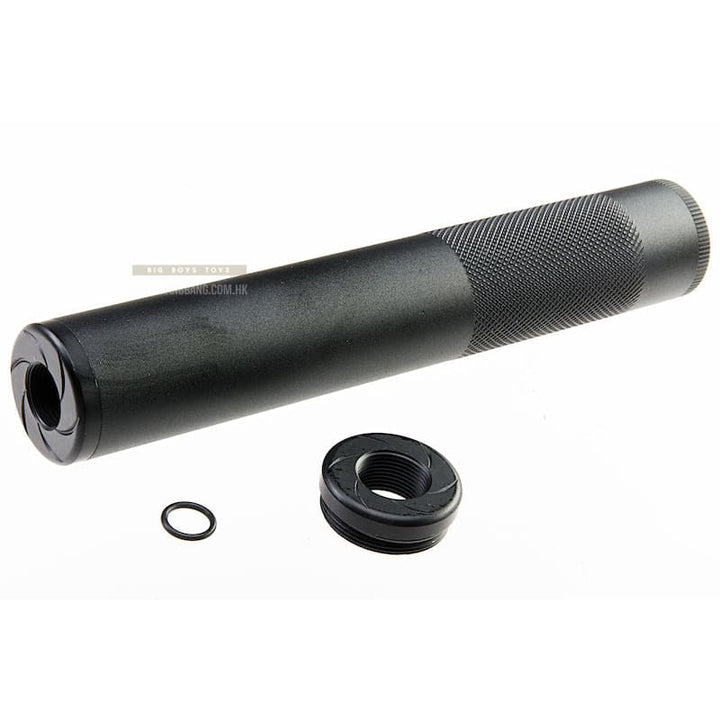 Maple Leaf Whisper Dummy Silencer - Black, 175mm (for 14mm CCW/ CW & 16mm CW) - Bang Bang Airsoft