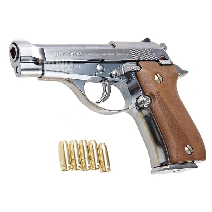 Marushin M84 Model Gun (Silver ABS Enhanced Version, Walnut Grip) - Bang Bang Airsoft