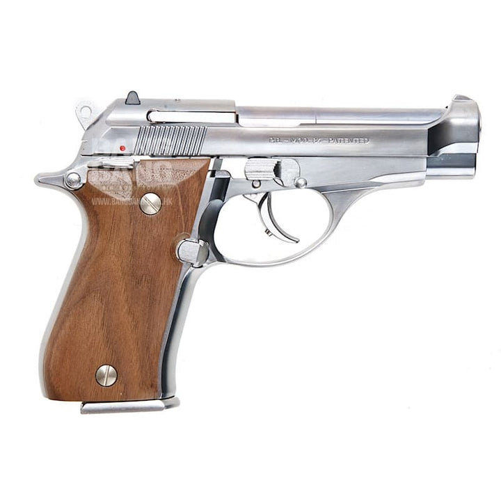 Marushin M84 Model Gun (Silver ABS Enhanced Version, Walnut Grip) - Bang Bang Airsoft
