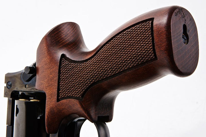 Marushin Mateba Gas Revolver 5 inch - W Deep Black (Heavyweight Wood Grip Version) - Bang Bang Airsoft