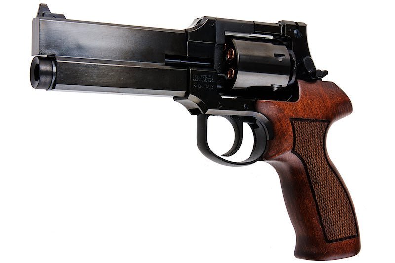 Marushin Mateba Gas Revolver 5 inch - W Deep Black (Heavyweight Wood Grip Version) - Bang Bang Airsoft