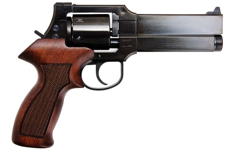 Marushin Mateba Gas Revolver 5 inch - W Deep Black (Heavyweight Wood Grip Version) - Bang Bang Airsoft