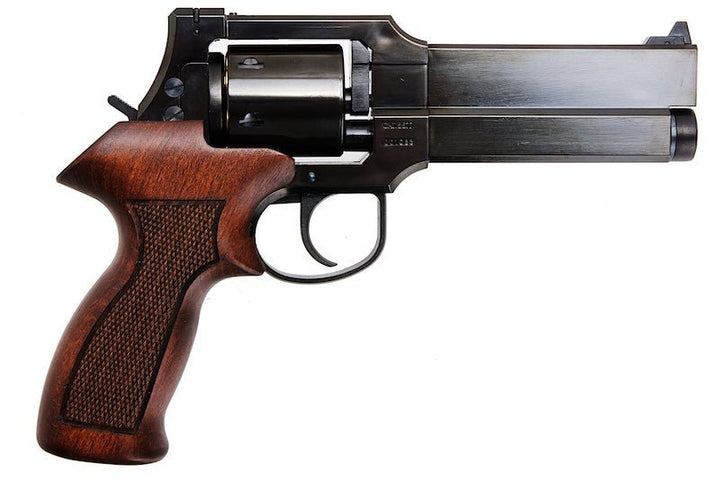 Marushin Mateba Gas Revolver 5 inch - W Deep Black (Heavyweight Wood Grip Version) - Bang Bang Airsoft