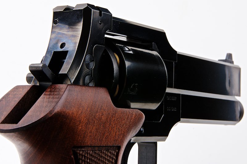 Marushin Mateba Gas Revolver 5 inch - W Deep Black (Heavyweight Wood Grip Version) - Bang Bang Airsoft