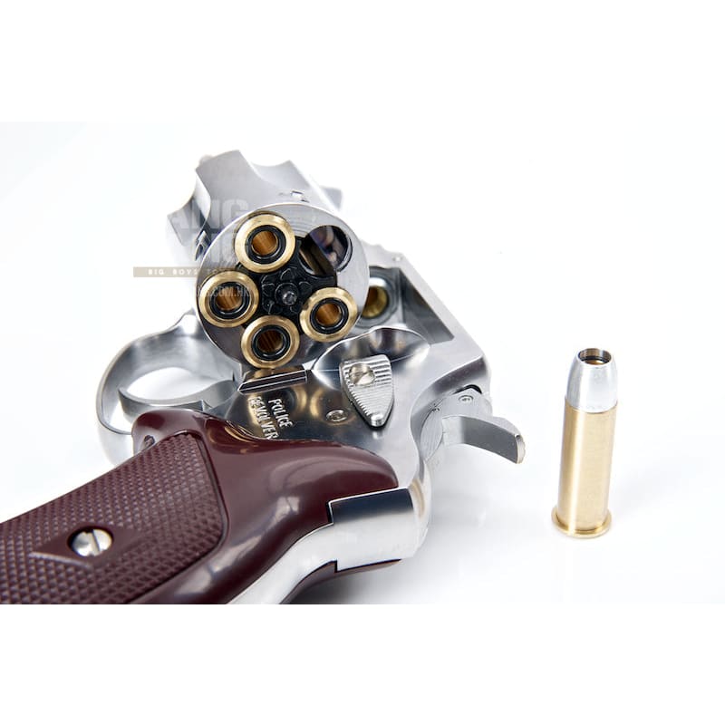 Marushin X Cartridge Police Revolver 3 Inch (Silver/ABS) 6mm - Bang Bang Airsoft