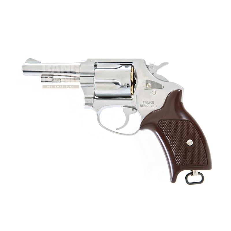 Marushin X Cartridge Police Revolver 3 Inch (Silver/ABS) 6mm - Bang Bang Airsoft
