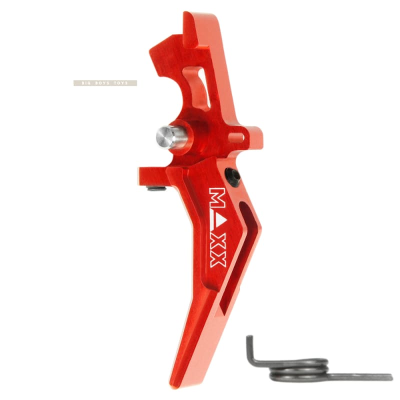 Maxx Model Airsoft CNC Aluminum Advanced Speed Trigger Type B - Red - Bang Bang Airsoft