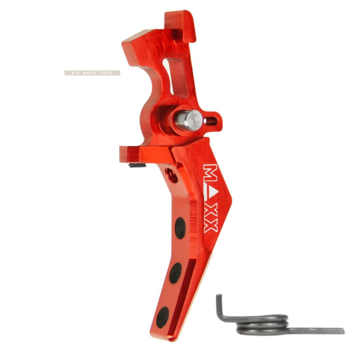 Maxx Model Airsoft CNC Aluminum Advanced Speed Trigger Type B - Red - Bang Bang Airsoft