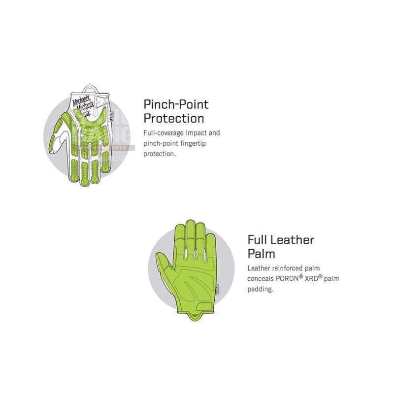 Mechanix Wear Gloves CG Heavy Duty (HiViz Yellow / M Size) - Bang Bang Airsoft
