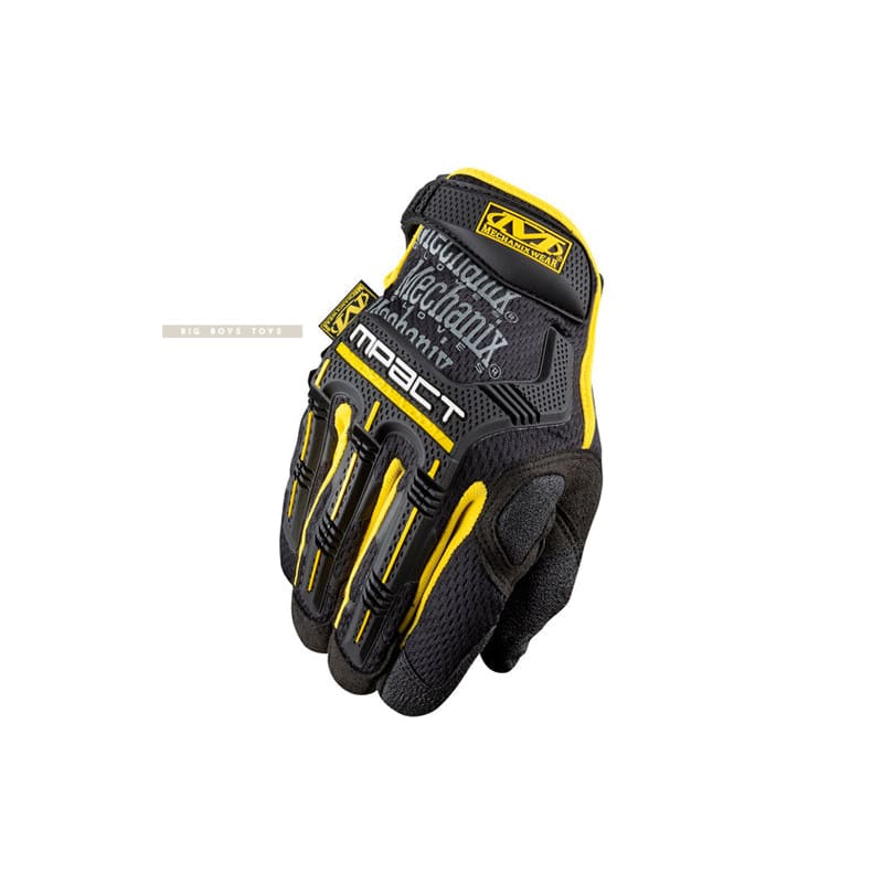 Mechanix Wear Gloves M - Pact (Black / Yellow / L Size) - Bang Bang Airsoft