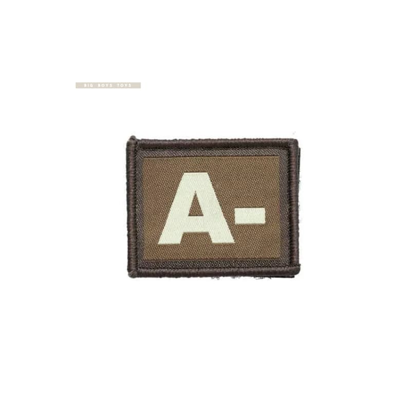Mg military blood type patch hook & loop free shipping