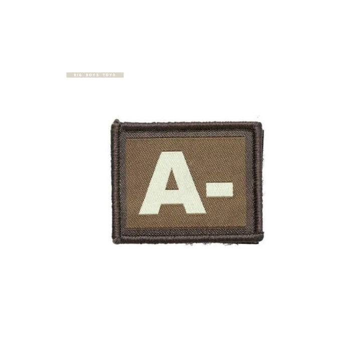Mg military blood type patch hook & loop free shipping