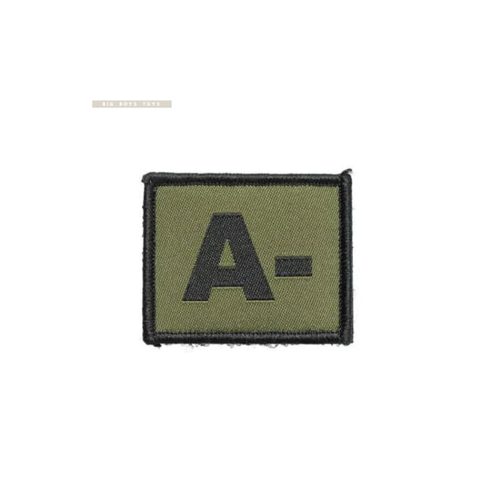 Mg military blood type patch hook & loop free shipping