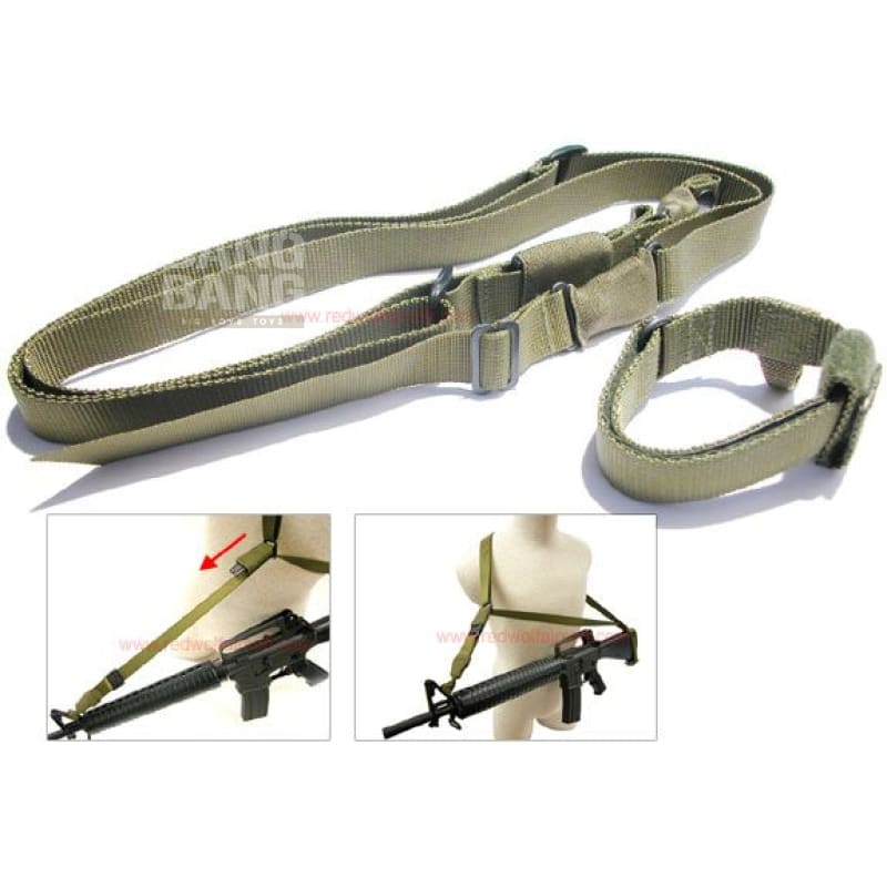 MilSpex Three Point Tactical Sling - Olive Drab (Clearance) - Bang Bang Airsoft