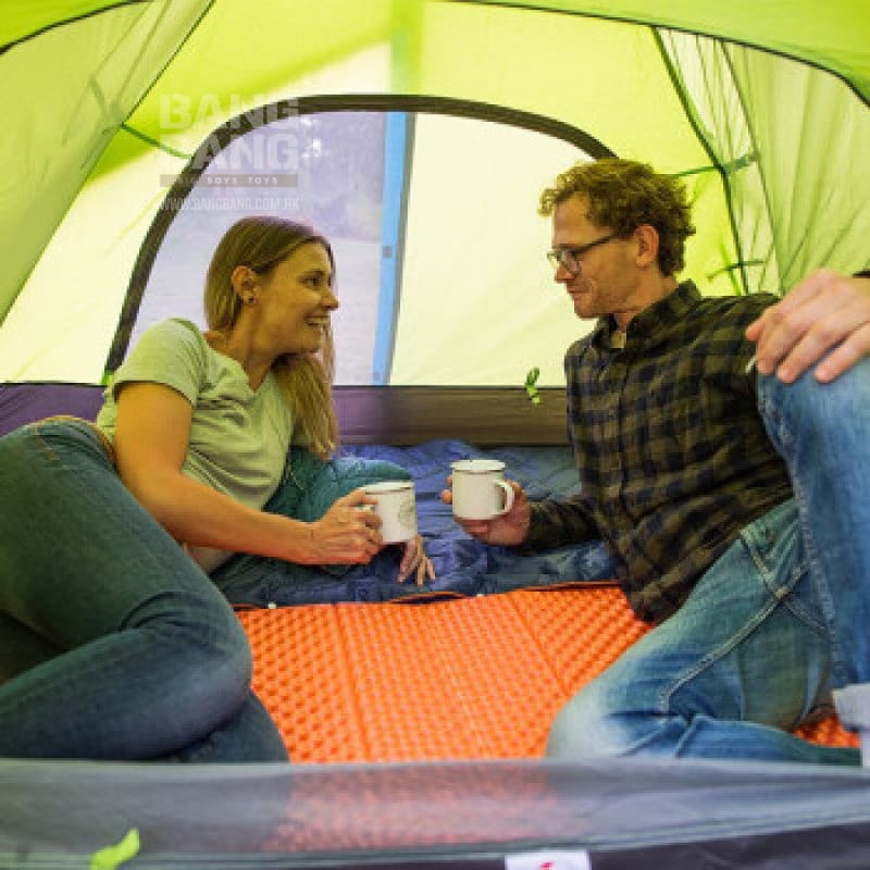 NatureHike P Series lightweight outdoor camping tent Double Pole (NH18Z022 - P) | Design double internal and external accounts - Light Green *** - Bang Bang Airsoft