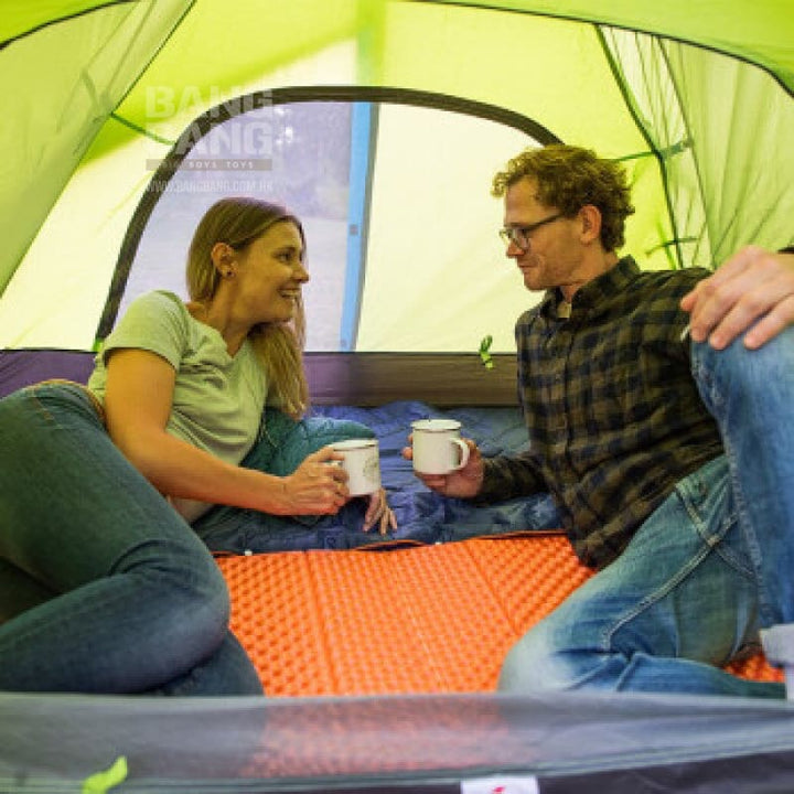 NatureHike P Series lightweight outdoor camping tent Double Pole (NH18Z022 - P) | Design double internal and external accounts - Light Green *** - Bang Bang Airsoft