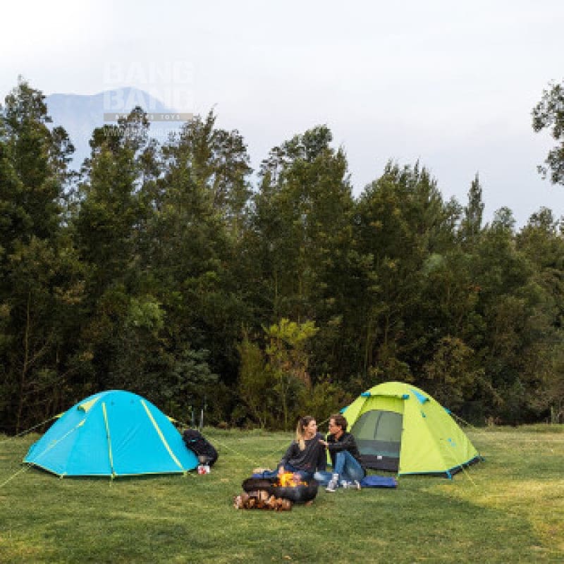 NatureHike P Series lightweight outdoor camping tent Double Pole (NH18Z022 - P) | Design double internal and external accounts - Light Green *** - Bang Bang Airsoft