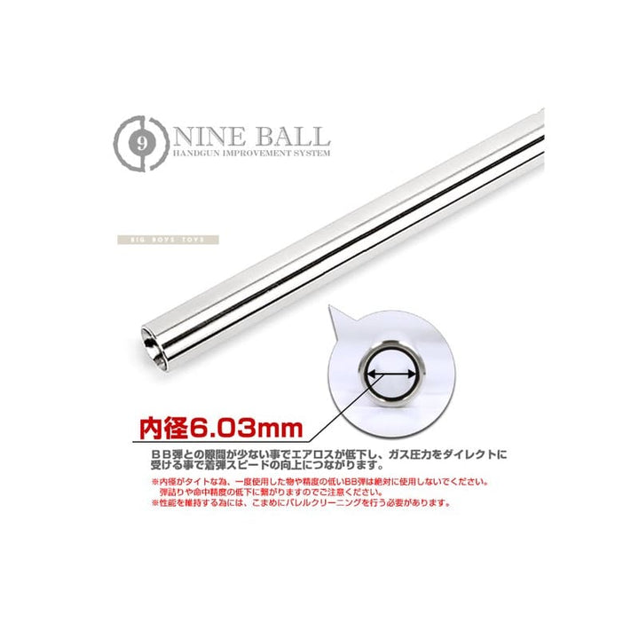 Nine Ball 6.03mm Hand Gun Barrel for SIG AIR M17 GBB Pistol (Length : 105mm) - Bang Bang Airsoft