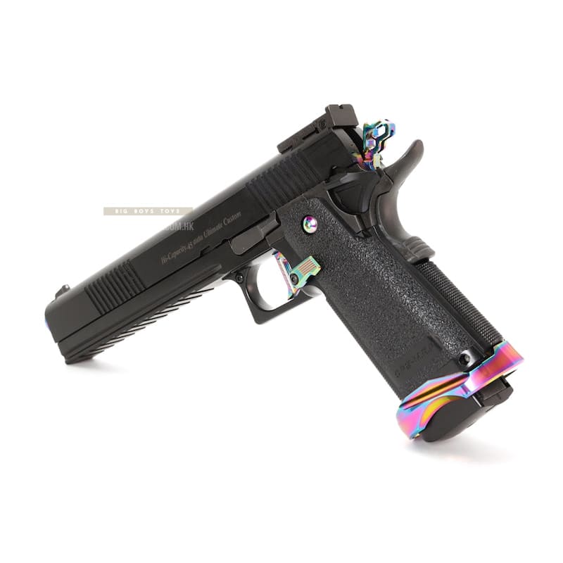 Nine Ball Aluminum Alloy Magwell NEO for Tokyo Marui Hi - Capa 5.1 / 4.3 GBB Pistol - Heat Gradation - Bang Bang Airsoft