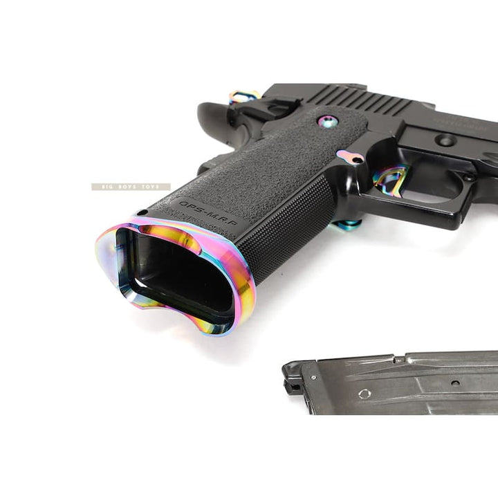 Nine Ball Aluminum Alloy Magwell NEO for Tokyo Marui Hi - Capa 5.1 / 4.3 GBB Pistol - Heat Gradation - Bang Bang Airsoft