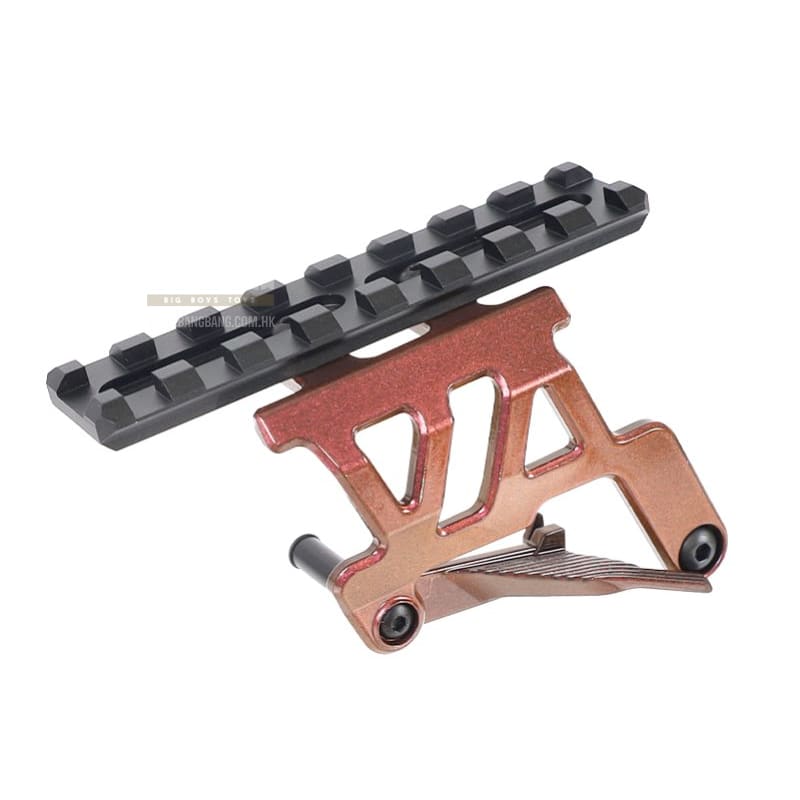 Nine Ball Aluminum Optic Base Mount NEO - ZANSHIN for Tokyo Marui Hi Capa 5.1 / 4.3 GBB - Kurenai Red - Bang Bang Airsoft