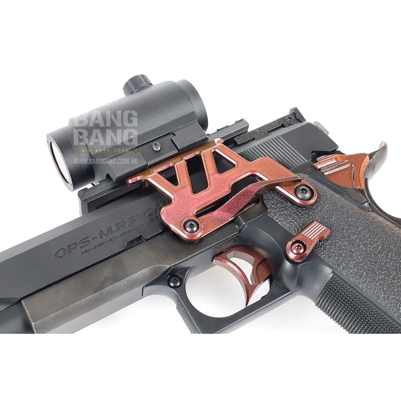 Nine Ball Aluminum Optic Base Mount NEO - ZANSHIN for Tokyo Marui Hi Capa 5.1 / 4.3 GBB - Midori Green - Bang Bang Airsoft