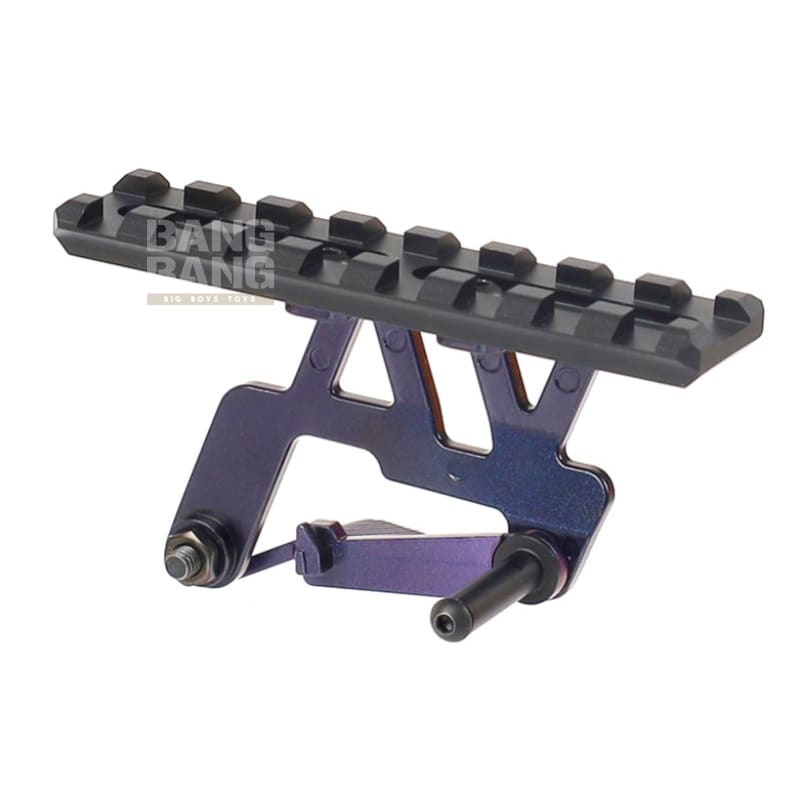 Nine Ball Aluminum Optic Base Mount NEO - ZANSHIN for Tokyo Marui Hi Capa 5.1 / 4.3 GBB - Murasaki Purple - Bang Bang Airsoft
