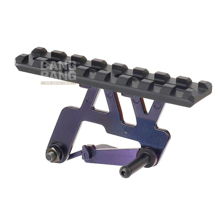 Nine Ball Aluminum Optic Base Mount NEO - ZANSHIN for Tokyo Marui Hi Capa 5.1 / 4.3 GBB - Murasaki Purple - Bang Bang Airsoft