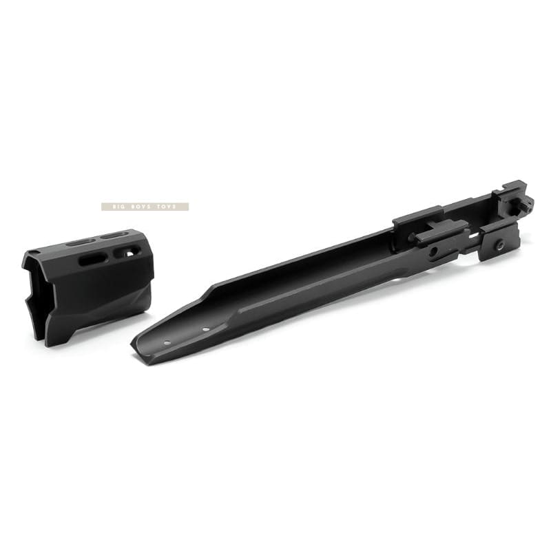 Nine Ball Custom Lower Frame R w/Compensator for Tokyo Marui Hi - Capa 5.1 Series (Except Gold Match) - Black - Bang Bang Airsoft