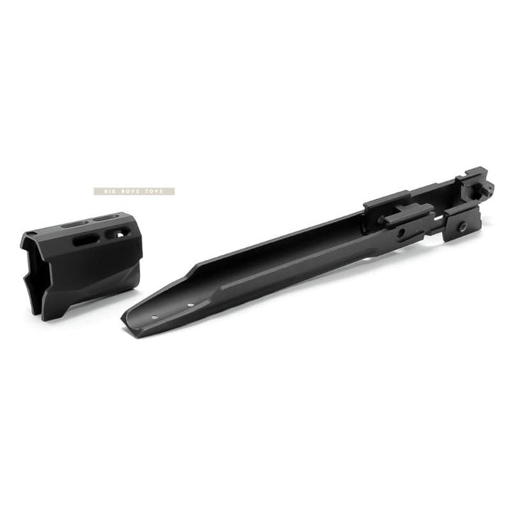 Nine Ball Custom Lower Frame R w/Compensator for Tokyo Marui Hi - Capa 5.1 Series (Except Gold Match) - Black - Bang Bang Airsoft