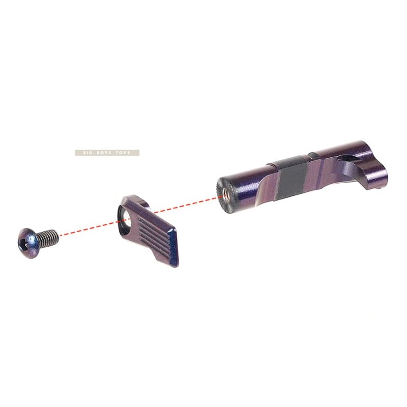 Nine Ball Custom Magazine Catch - ZANSHIN for Tokyo Marui Hi Capa Series GBB Pistol - Murasaki Purple - Bang Bang Airsoft