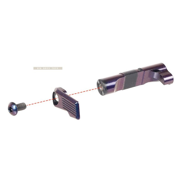 Nine Ball Custom Magazine Catch - ZANSHIN for Tokyo Marui Hi Capa Series GBB Pistol - Murasaki Purple - Bang Bang Airsoft