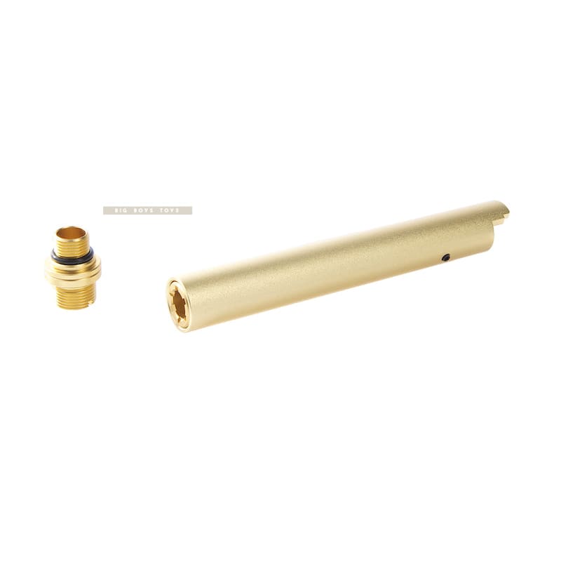 Nine Ball 'FIXED' Non - Recoil 2Way Outer Barrel for Hi - Capa 5.1 GBB Series - Gold - Bang Bang Airsoft