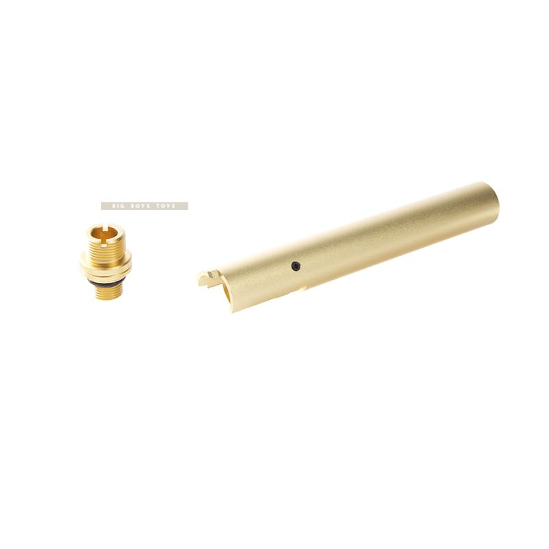 Nine Ball 'FIXED' Non - Recoil 2Way Outer Barrel for Hi - Capa 5.1 GBB Series - Gold - Bang Bang Airsoft