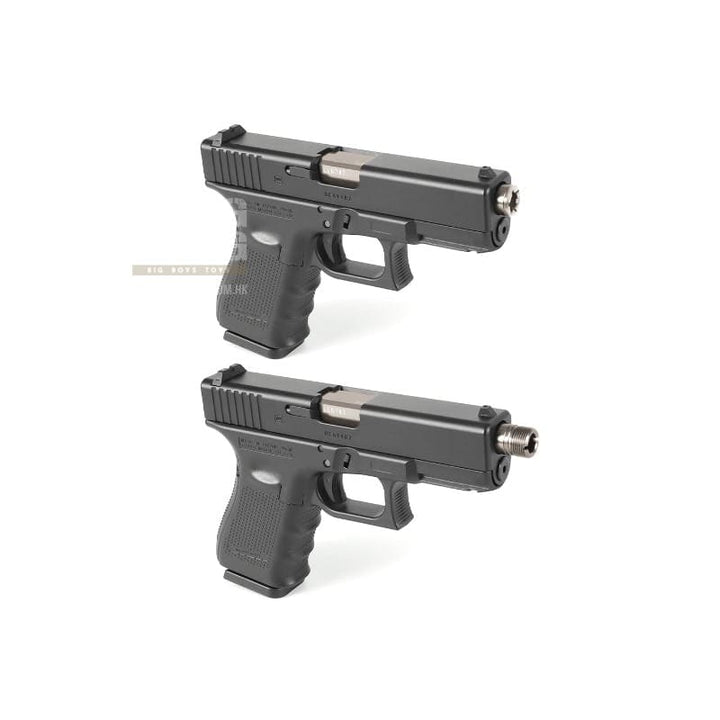 Nine Ball Non - Recoil 2 Way Outer Barrel NEO Tokyo Marui G19 Gen 3/Gen 4 GBB Airsoft - Gun Metal - Bang Bang Airsoft