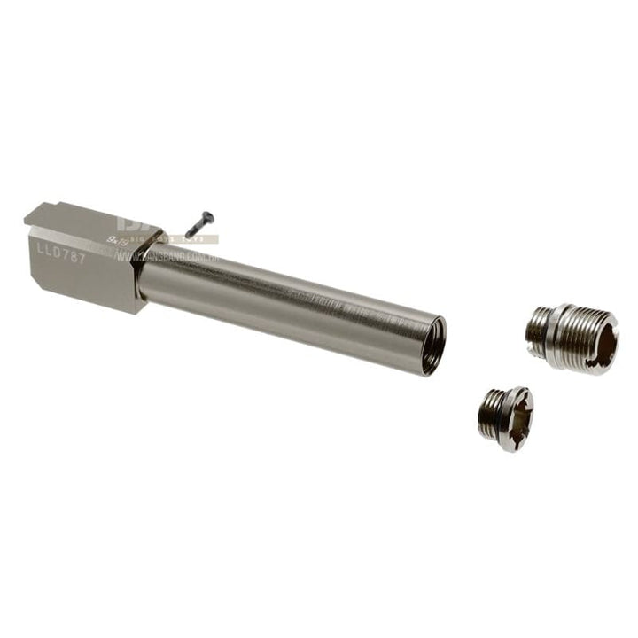 Nine Ball Non - Recoil 2 Way Outer Barrel NEO Tokyo Marui G19 Gen 3/Gen 4 GBB Airsoft - Gun Metal - Bang Bang Airsoft