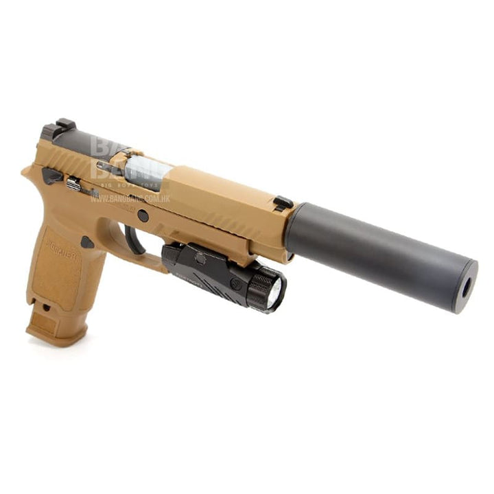 Nine Ball Non - Recoil 2 Way Outer Barrel w/ 14mm CCW Adapter for SIG AIR P320 M17 GBB - BK - Bang Bang Airsoft