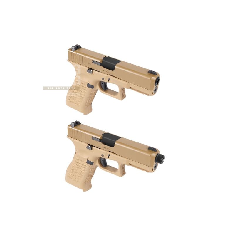 Nine Ball Non - Recoil 2 Way Outer Barrel w/ 14mm CCW Adapter for Umarex (VFC) 19X GBB Airsoft - BK - Bang Bang Airsoft